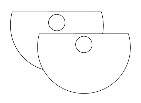 Button Protector - halfcircle (Sega)